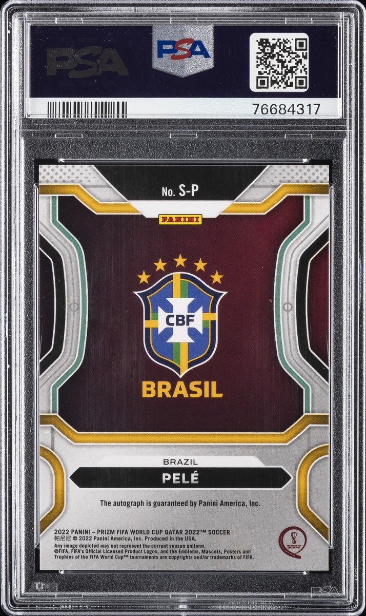 その他 ziyeck panini prizm Qatar signatur psa8 2022 PANINI PRIZM WORLD CUP QATAR SIGNATURES #S-P PELE PSA 10 AUTO