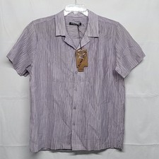 PJ Paul Jones Mens Shirt Seersucker Button Up Size Medium Short Sleeve NWT