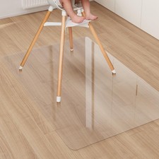 Area Floor Mat for Under High Chair, 4' 6' Transparent No Slip Waterproof V