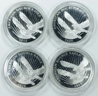 1/2OZ AMERICAN DOUBLE EAGLE ROUND LOT! 2OZ TOTAL! BEAUTIFUL SILVER! NR #P2039