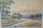 SHUJI YAMATO (Japan 20th Century), "Mount Fuji", Orig. Watercolor, Signed — photo 2