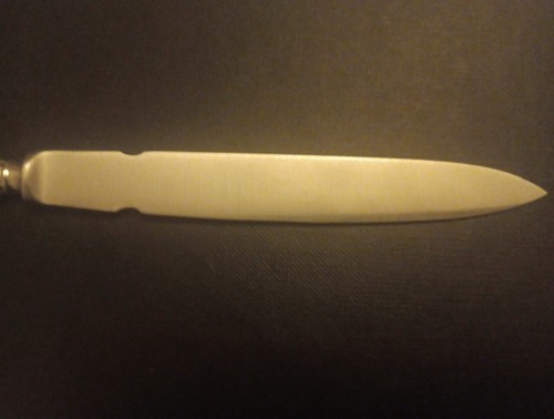 Antique Sheffield 1921 Sterling Silver Handled Letter Opener John Sanderson & So - Picture 5 of 9