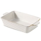 10 Inch Ceramic Baking Pan Middle Casserole Dish Rectangular Lasagna Pan