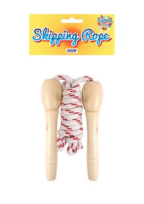 Childrens Traditional Wooden Skipping Rope / Jump Rope 200cm Classic  Outdoor Toy 5026619380109| eBay