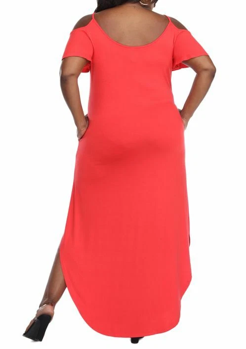 white mark maxi dress