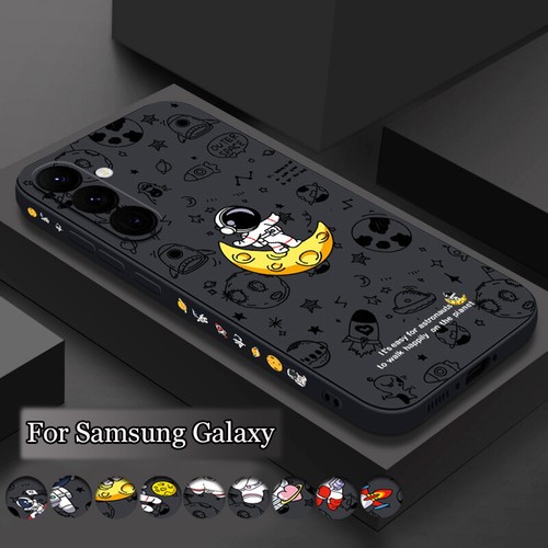 Coque téléphone TPU astronaute pour Samsung S25 S24 S26 Ultra S23 S22 A56 A16 A55 Cover - Photo 1/24