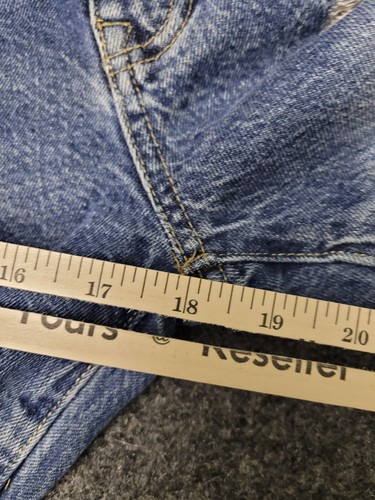 Southpole Jean Shorts Womens 12 Blue Denim Bermuda Y2K Streetwear Distressed - Picture 10 of 16