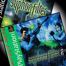 Syphon Filter 1 & 2 (Lot of 2) Sony Playstation 1 PS1     AB38 AB39