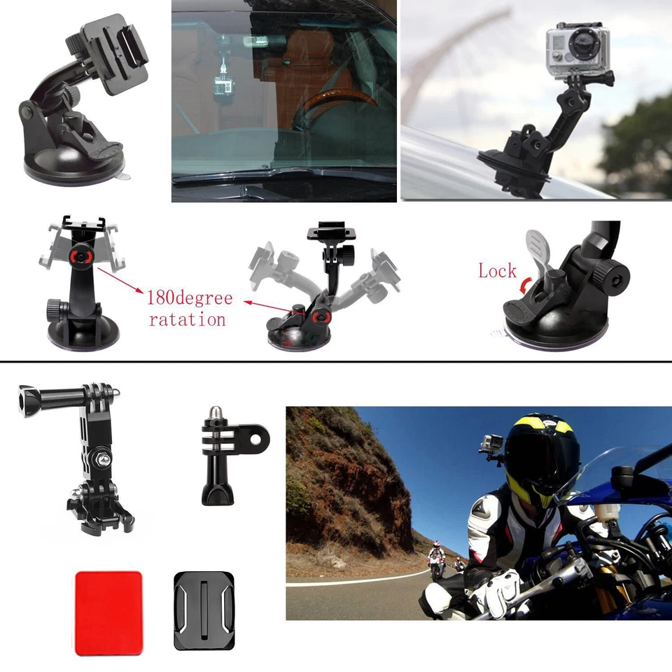 Sport Camera Floating Hand Grip Head Helmet Ches Starp Kits for Sony EKEN Gopro9 - Image 3 of 4