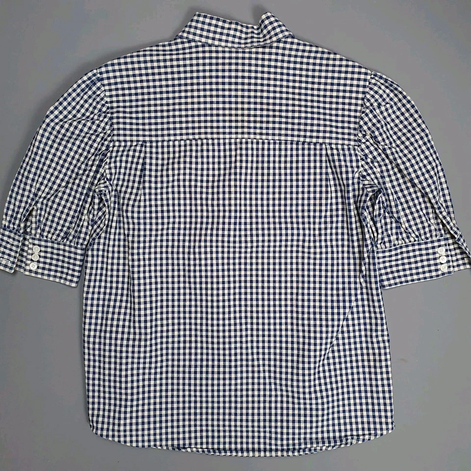 Camisa para mujer Vivienne Westwood manga corta recortada corazón guinga talla 40 (UK8) Foto 3 de 4