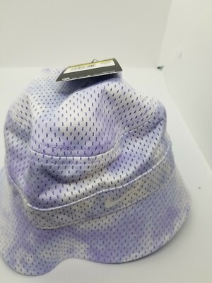 Nike Womens Futura Tie Dye Bucket Hat (S/M) White Gray Purple DH1366-569  NWT
