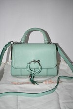 See By Chloe Joan Ladylike Leather Shoulder Bag In Blowy Blue #chs24ssc24051 Nwt