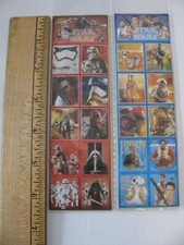 Star Wars Stickers 8 Strips 88 Stickers NEW OPEN PACKAGE
