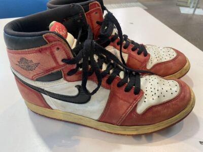 Nike Air Jordan 1 レッド/ホワイト/ブラック シカゴカラー NIKE AIR JORDAN 1 CHICAGO White x Red x Black Men's US8.5