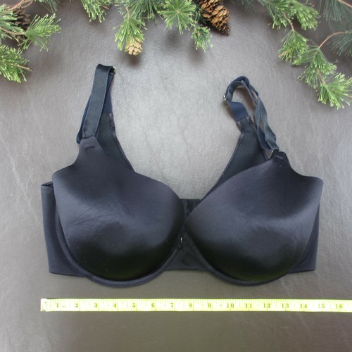 Vanity Fair Bra Size 38DD Black Padded Underwire Adjustable Clasp Back *Note - Picture 2 of 8
