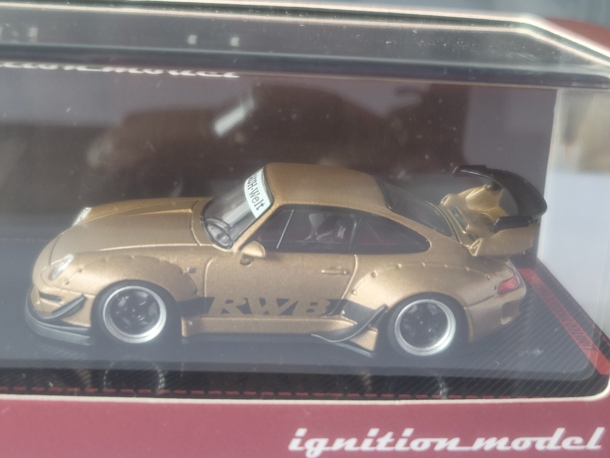 【ignition model】Porsche RWB993 MatteGold 1/64 Ignition Model IG Porsche 911 993 RWB (Matte Gold) Car