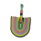 Hanging Wall Basket Modern Living Room Wall  Art Decor Portable Bolga Hand Fan 