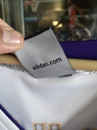 AUTHENTIC ADIDAS 2010 LAKERS NBA FINALS DEREK FISHER JERSEY Size 52 XXL - Picture 7 of 12