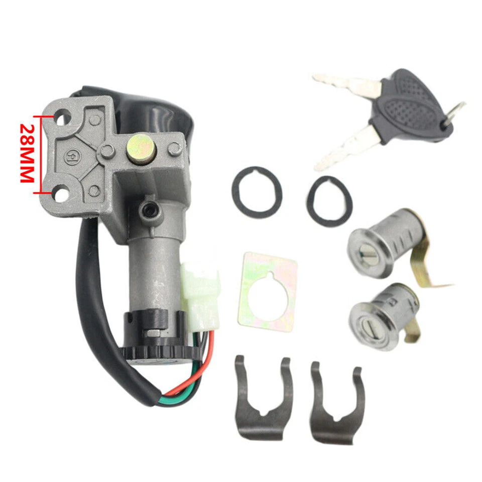 Ignition Key Switch Lock Set for GY6 4STROKE 50-150cc Universal Motorcycle Motor - Image 2 of 4