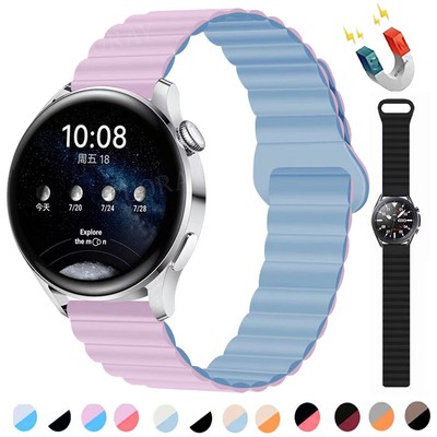 Für Samsung Galaxy Watch 6 5 4 Classic Active 2 44 47mm Magnet Silikon Armband