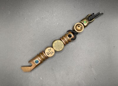 Yoshizaki Designs Playge Doctor Tenshu Copper w/ Opal Inlay EDC Prybay