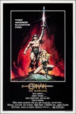 CONAN THE BARBARIAN  (1982) ORIGINAL MOVIE POSTER  -  ROLLED  -   CASARO ARTWORK