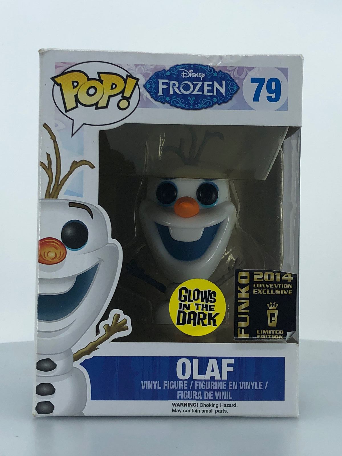 Funko Pop! Figura De Vinilo Disney Frozen Olaf Glow #79 Dañada