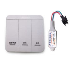 3ey LED controlle with switch For WS2811 Chasing Light Running Water LED Strip