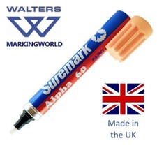 Suremark Alpha 60 Jumbo Paint Marker Pen | Reversible 5.5mm Tip | Box 10