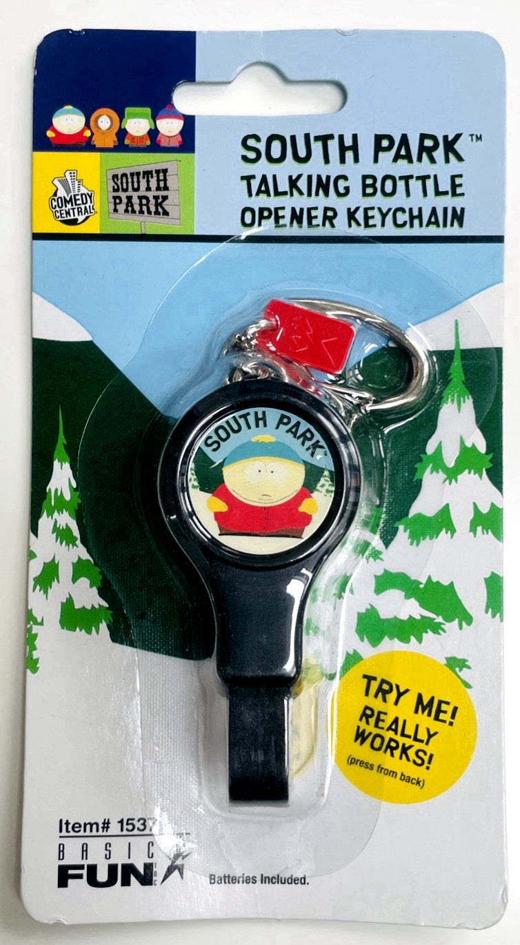 Rare Unopened New Old Stock SOUTH PARK Talking Bottle Opener Keychain 2006 Kyle