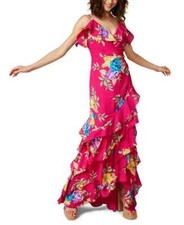 NWT Lauren Ralph Lauren Floral Georgette Tiered Gown Dress Size 12 MSRP 295