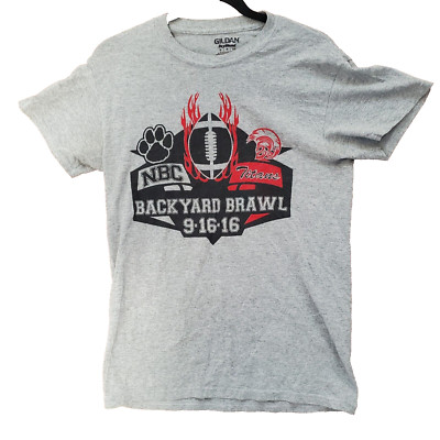 NBC vs Titans Backyard Brawl 2016 T-Shirt Mens Small Gray Graphic Short Sleeve