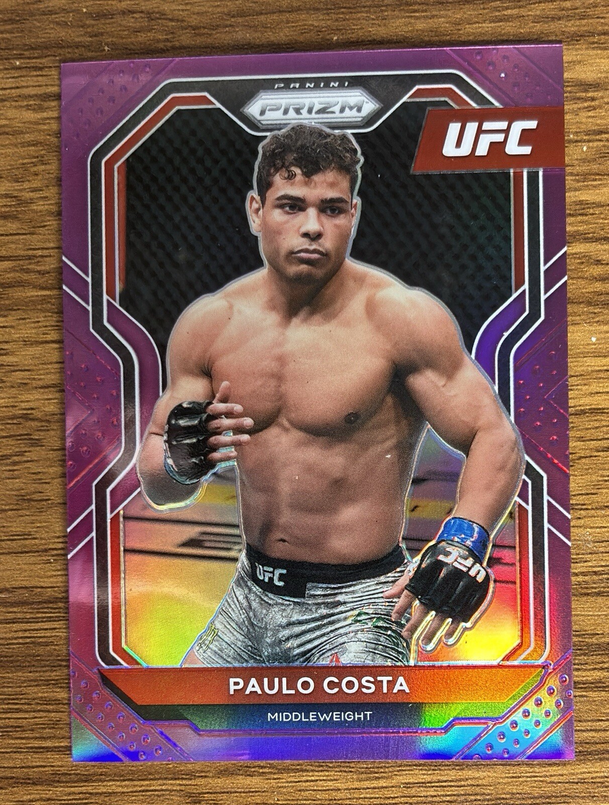 2021 Panini Prizm PAULO COSTA Middleweight Purple Prizm Refractor 72/149 #69