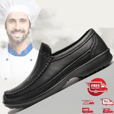 Men's Oil Resistant Work Non-slip Shoes Cushioning Chef Shoes Safe water Kitchen