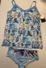 Star Wars NWT Women's M Sleep Pajamas Set Silky Cami & Panty Set
