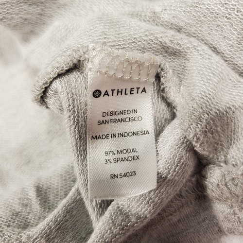 Athleta Nirvana Twist Front Long Sleeve Soft Top Sweatshirt Gray Women's Size XS - Bild 5 von 6