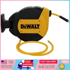 DEWALT 3/8 in. x 50 ft. Air Hose Reel 300 PSI, Auto Rewind, Wall Mount, Durable