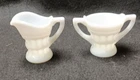 vintage Cambridge Milk Glass Creamer Sugar set