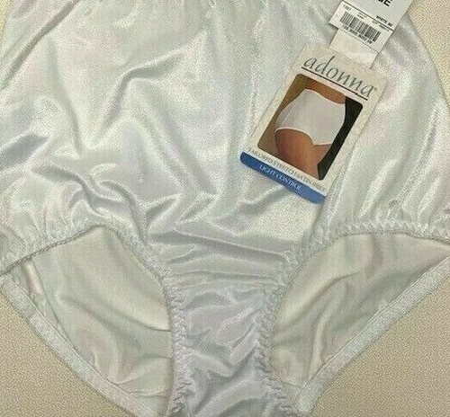 JC.Penney Adonna Light Control Stretch Satin Panties. COLOR WHITE Size Medium - Picture 5 of 5