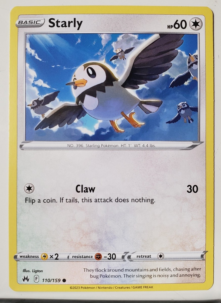 Starly 110/159 - NM / M - Crown Zenith Pokemon Card - $2 Combined