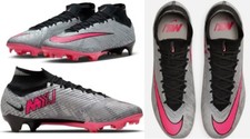 Nike Zoom Superfly 9 Elite FG XXV Pack Silver Black Pink Soccer Cleats Womens
