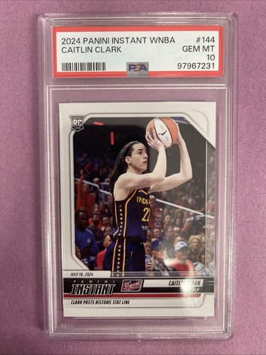 2024 PANINI INSTANT 144 WNBA CAITLIN CLARK RC STORICA STAT LINE - Foto 10