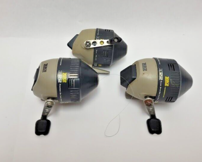Three ~ Vintage Zebco Z22 Spincasting Reel for Parts or Repair