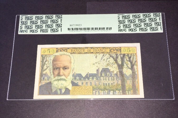 PCGS Currency Graded Banque De France 5 Francs Banknote 1964 141a - Image 4 of 4