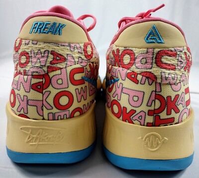 Nike Zoom Freak 4 Letter Bros Mens Sz 17 Pale Vanilla Blue  display picture 1