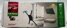 Barkan 29-65 inch Full Motion - 3 Movement TV Ceiling Mount, Black NIB