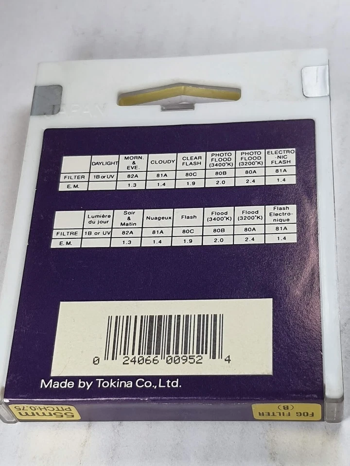 Hoya 55mm Fog B Glass Lens Filter Japan Genuine Fog-B 55 mm FOGB E55 E-55 - Image 4 of 4
