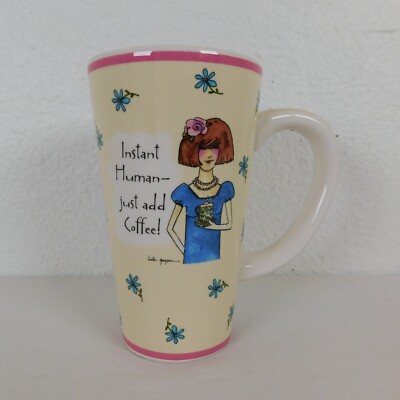 Tumbleweed Pottery Instant Human Just Add Coffee Mug Linda Grayson Latte Cup Tea