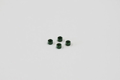 Kyosho Mini-Z (MZW418-35) Al Friction Mount Collar 3.5mm Green 4pc