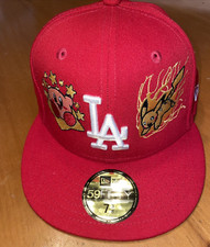 RARE ! New era 59fifty 7 3/8 LA Nintendo Kirb...